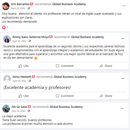 Reseñas de Facebook 3