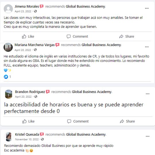 Reseñas de Facebook 4
